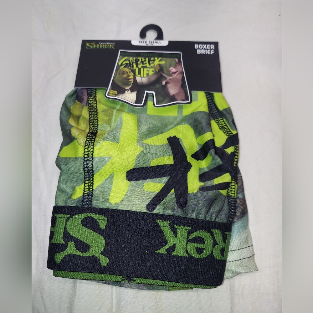 Shrek & Donkey Men's Tagless Boxer Brief Size Small 28"-30" Brand New